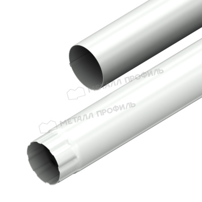 Труба водосточная Д 100 длина 2м (Казань) 9003 сигнально-белый